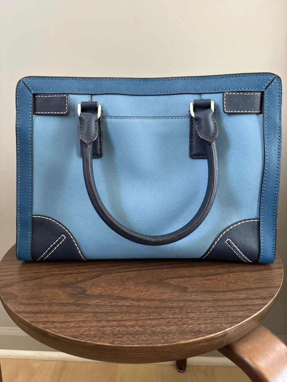 Michael Kors Corner Frame Dillon Shoulder Bag Sky Steel Blue